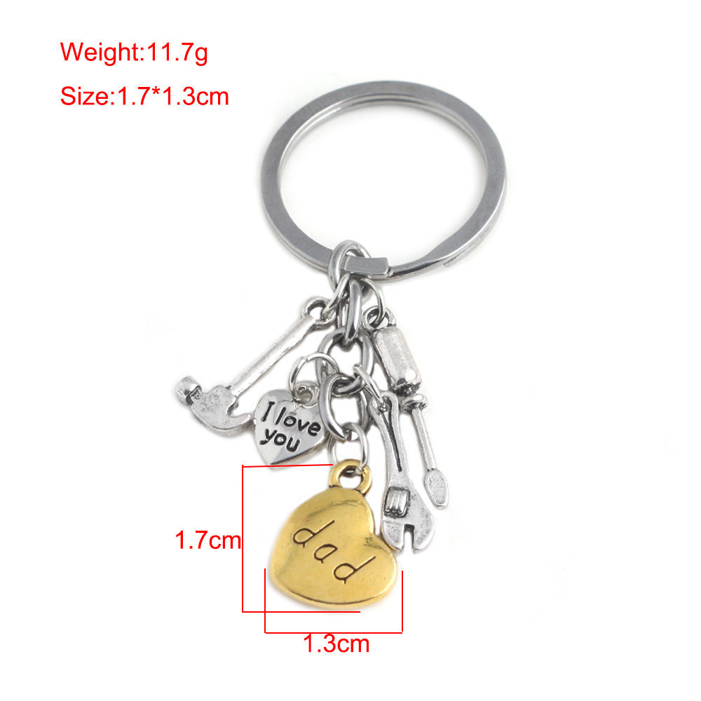Creative kitchen tools three piece key chain