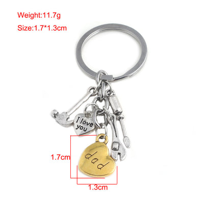 Creative kitchen tools three piece key chain