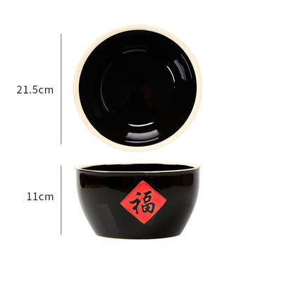 Chicken Ceramic Container Tableware Hot Pot Seasoning Basin