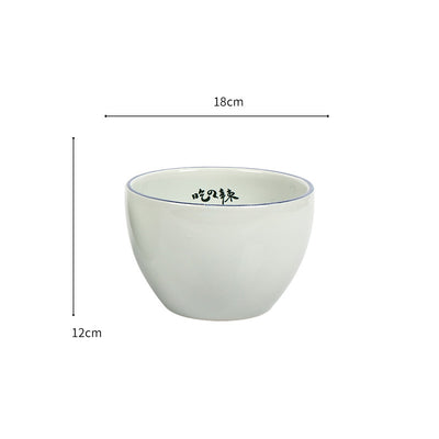 Chicken Ceramic Container Tableware Hot Pot Seasoning Basin